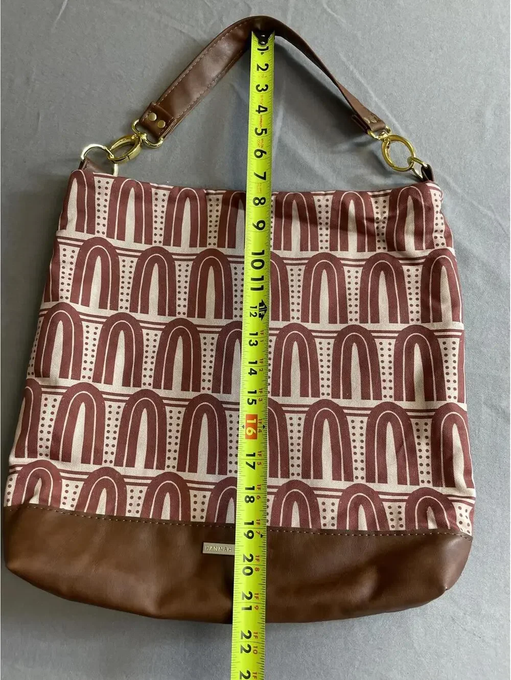 Hannah Wingate fabric purse, tote, bag